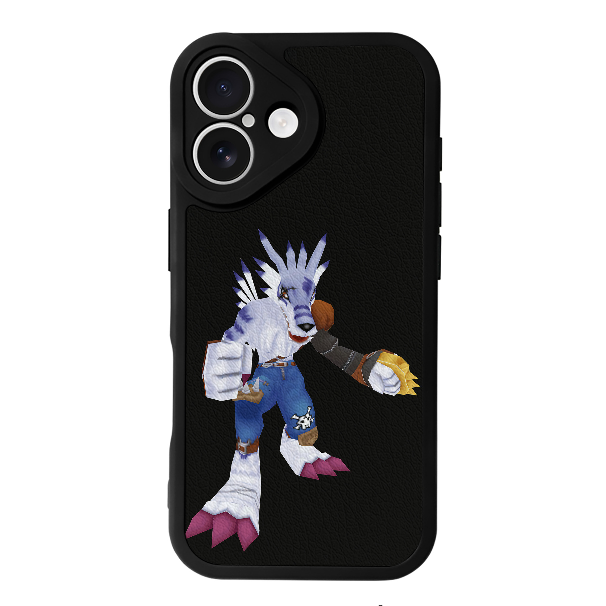 （画像用） Digimon デジタルモンスター/デジモン 【iPhone 16シリーズ対応】シリコンスマホケース（レザー調） 材質：シリコン